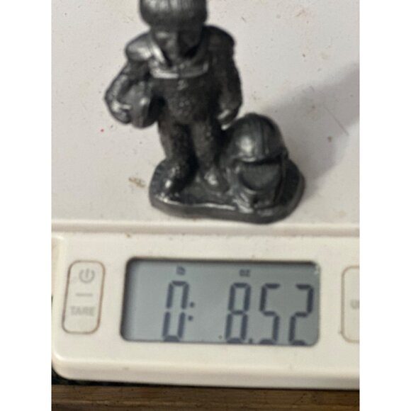 Michael  Ricker Pewter Figurine Boy With Football & Helmet 287 Collectible - Picture 7 of 8